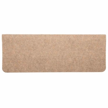 vidaXL Πατάκια Σκάλας Αυτοκόλλητα 30 τεμ. Μπεζ 65x24,5x3,5 εκ.
