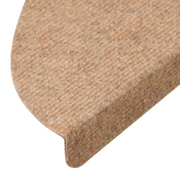vidaXL Πατάκια Σκάλας Αυτοκόλλητα 20 τεμ. Μπεζ 65 x 22,5 x 3,5 εκ.
