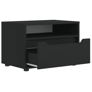 ντουλάπι τηλεόρασης vidaXL "VISNES" Μαύρο 60x40x38cm Ξύλινη κατασκευή