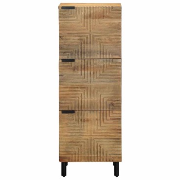 vidaXL Highboard καφέ 40x33x110cm μασίφ ξύλο Mango