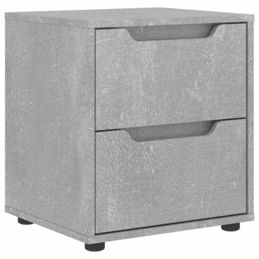 vidaXL Κομοδίνο VISNES Μπετόν Γκρι 45x40x50cm Επεξεργασμένο ξύλο 1 τεμ.