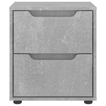 vidaXL Κομοδίνο VISNES Μπετόν Γκρι 45x40x50cm Επεξεργασμένο ξύλο 1 τεμ.
