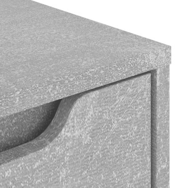 vidaXL Κομοδίνο VISNES Μπετόν Γκρι 45x40x50cm Επεξεργασμένο ξύλο 1 τεμ.