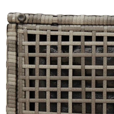 vidaXL σκαμπό κήπου με μαξιλάρια 2 τεμ. Γκρι 40x40x43cm