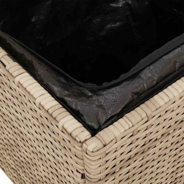 vidaXL σκαμπό κήπου με μαξιλάρια 2 τεμ. Μπεζ 40x40x43cm