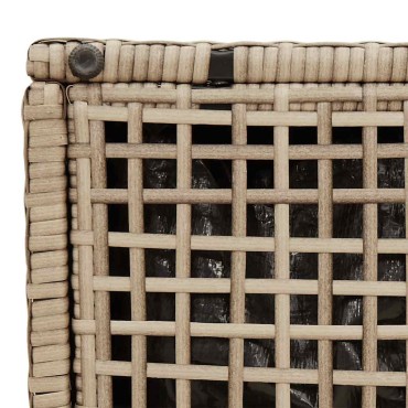 vidaXL σκαμπό κήπου με μαξιλάρια 2 τεμ. Μπεζ 40x40x43cm