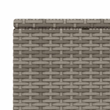 vidaXL Ξαπλώστρα με αιωρούμενο μαξιλάρι Γκρι Poly Rattan 210x100x28/47/67/79 cm 1 τεμ.