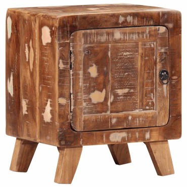 vidaXL Κομοδίνο 2 τεμ. 40x32x46cm Στερεό ξύλο ανακυκλωμένο