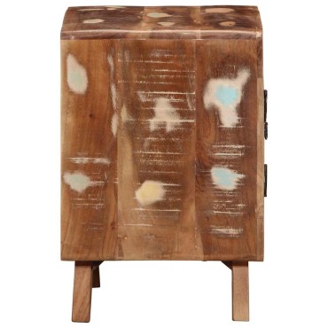 vidaXL Κομοδίνο 2 τεμ. 40x32x46cm Στερεό ξύλο ανακυκλωμένο