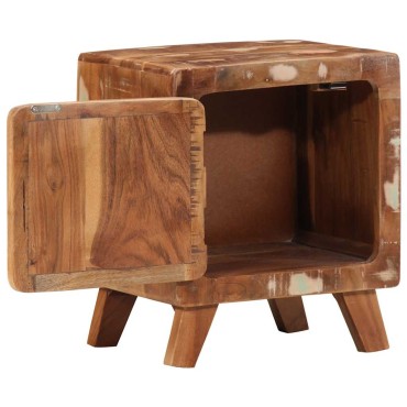 vidaXL Κομοδίνο 2 τεμ. 40x32x46cm Στερεό ξύλο ανακυκλωμένο