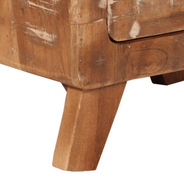 vidaXL Κομοδίνο 2 τεμ. 40x32x46cm Στερεό ξύλο ανακυκλωμένο