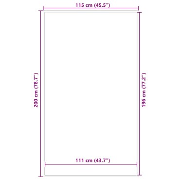 vidaXL Στρώμα πόρτας μπλε 115x200 cm