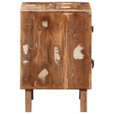 vidaXL Κομοδίνο 40x32x46cm Στερεό ξύλο αναγεννημένο 1 τεμ.