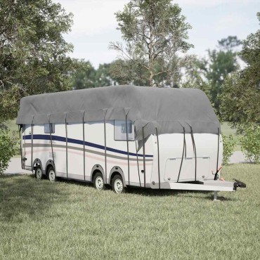 vidaXL Κάλυψη οροφής τροχόσπιτου Γκρι 1000x300 cm Μη υφασμένο ύφασμα