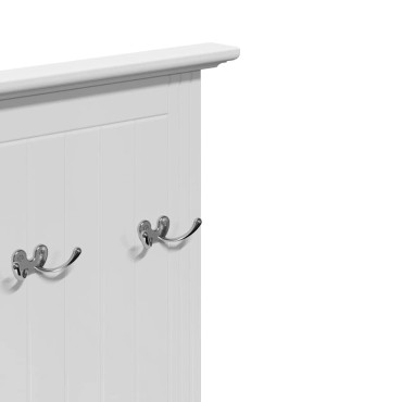 vidaXL Καροτσάκι κουζίνας BODO Λευκό και καφέ 72x45x80cm