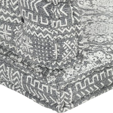 vidaXL Μαξιλάρι για Καναπέ Παλέτας Ανοιχτό Γκρι Patchwork Υφασμάτινο 120x80x39cm