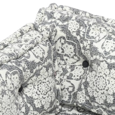 vidaXL Μαξιλάρι για Καναπέ Παλέτας Ανοιχτό Γκρι Patchwork Υφασμάτινο 120x80x39cm