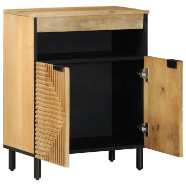 vidaXL Sideboard καφέ 60x33x75cm μασίφ ξύλο Mango