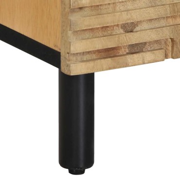 vidaXL Sideboard καφέ 60x33x75cm μασίφ ξύλο Mango