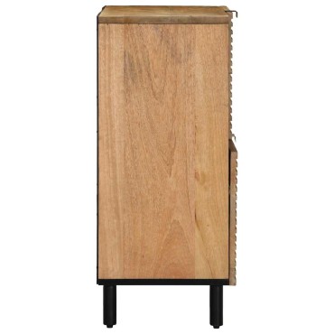 vidaXL Sideboard καφέ 80x33x75cm μασίφ ξύλο Mango