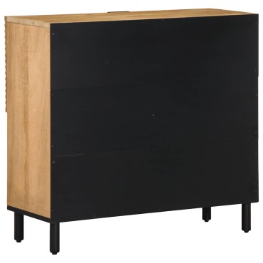 vidaXL Sideboard καφέ 80x33x75cm μασίφ ξύλο Mango