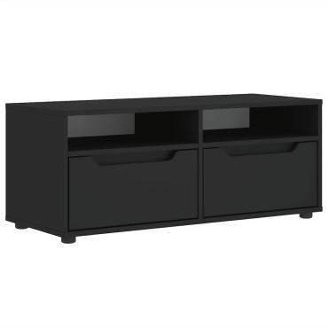 vidaXL ντουλάπι τηλεόρασης VISNES Μαύρο 100x40x38cm