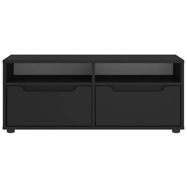 vidaXL ντουλάπι τηλεόρασης VISNES Μαύρο 100x40x38cm