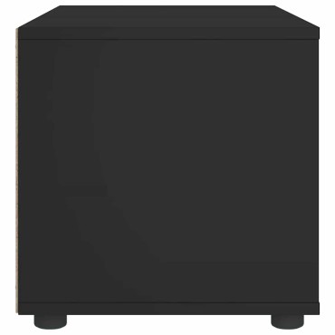 vidaXL ντουλάπι τηλεόρασης VISNES Μαύρο 100x40x38cm