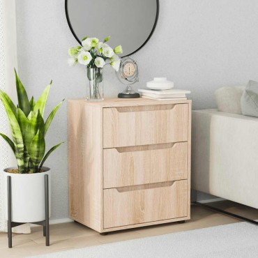 vidaXL Sideboard VISNES Δρυς Sonoma 60x40x73cm Ξύλο μηχανής
