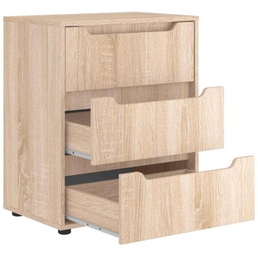 vidaXL Sideboard VISNES Δρυς Sonoma 60x40x73cm Ξύλο μηχανής