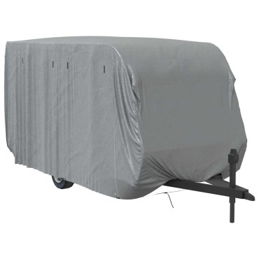 vidaXL Κάλυμμα τροχόσπιτου Γκρι 460x250x220 cm Μη υφασμένο ύφασμα
