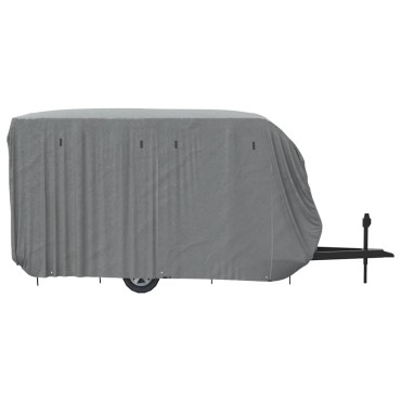 vidaXL Κάλυμμα τροχόσπιτου Γκρι 460x250x220 cm Μη υφασμένο ύφασμα