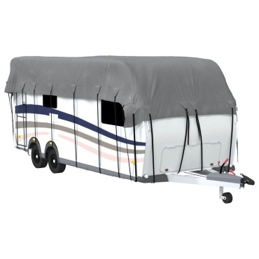 vidaXL Κάλυψη οροφής τροχόσπιτου Γκρι 800x300 cm Μη υφασμένο ύφασμα