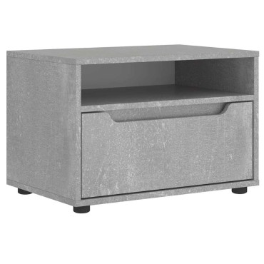 vidaXL ντουλάπι τηλεόρασης VISNES Γκρι μπετόν 60x40x38cm