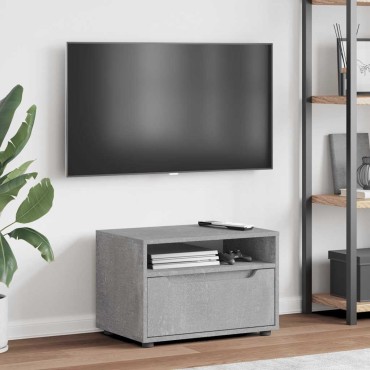 vidaXL ντουλάπι τηλεόρασης VISNES Γκρι μπετόν 60x40x38cm