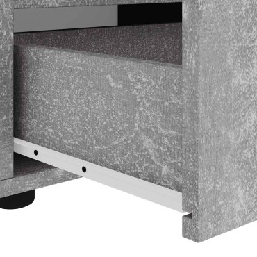 vidaXL ντουλάπι τηλεόρασης VISNES Γκρι μπετόν 60x40x38cm