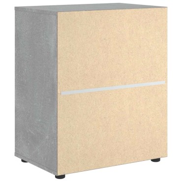 vidaXL Μπουφές VISNES Μπετόν Γκρι 60x40x73cm Επεξεργασμένο ξύλο 1 τεμ.