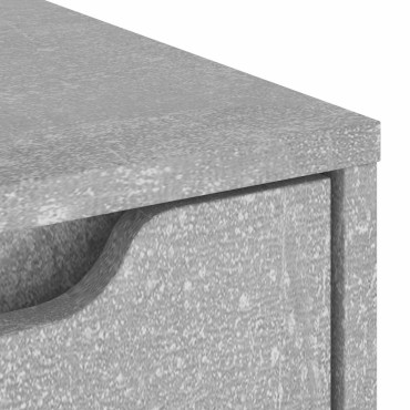 vidaXL Μπουφές VISNES Μπετόν Γκρι 60x40x73cm Επεξεργασμένο ξύλο 1 τεμ.