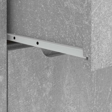 vidaXL Μπουφές VISNES Μπετόν Γκρι 60x40x73cm Επεξεργασμένο ξύλο 1 τεμ.