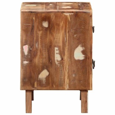 vidaXL Κομοδίνο 2 τεμ. 40x32x46cm Στερεό ξύλο ανακυκλωμένο