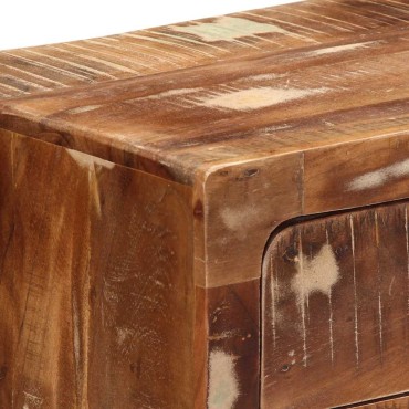 vidaXL Κομοδίνο 2 τεμ. 40x32x46cm Στερεό ξύλο ανακυκλωμένο