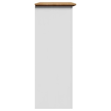 vidaXL Ντουλάπι διαδρόμου BODO Λευκό και καφέ 80x35x90cm