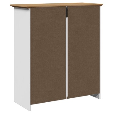 vidaXL Ντουλάπι διαδρόμου BODO Λευκό και καφέ 80x35x90cm