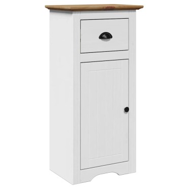 vidaXL Ντουλάπι μπάνιου BODO Λευκό και καφέ 44x30x90cm