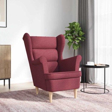 vidaXL πολυθρόνα Wine Red 74x84x100cm Ύφασμα