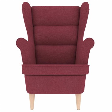 vidaXL πολυθρόνα Wine Red 74x84x100cm Ύφασμα