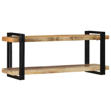 vidaXL Ράφι τοίχου 110x33x45cm Στερεό ακατέργαστο ξύλο Mango