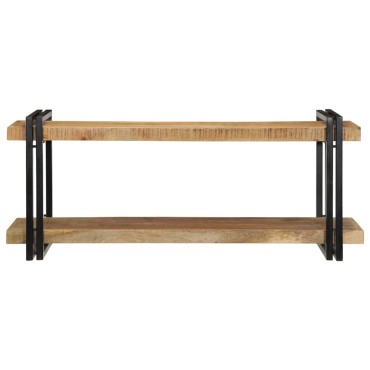vidaXL Ράφι τοίχου 110x33x45cm Στερεό ακατέργαστο ξύλο Mango