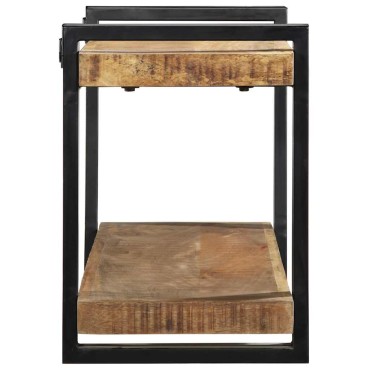 vidaXL Ράφι τοίχου 110x33x45cm Στερεό ακατέργαστο ξύλο Mango
