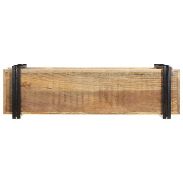 vidaXL Ράφι τοίχου 110x33x45cm Στερεό ακατέργαστο ξύλο Mango